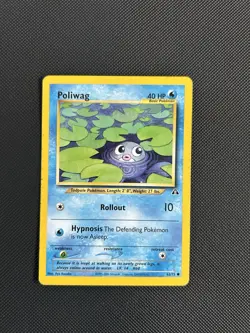 Poliwag 62/75 | Neo Discovery | Non Holo Pokemon Card NM - Image 1