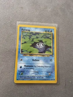 Pokemon Neo Discovery Poliwag Non-Holo Card 62/75 WOTC - Image 1