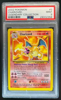 2002 Pokemon Legendary Collection Charizard Holo #3/110 PSA 9 - Image 1