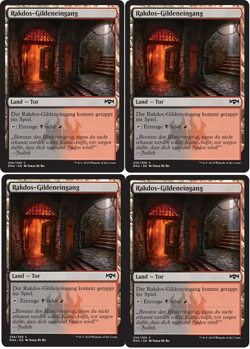 4 x Rakdos-Gildeneingang / Rakdos Guildgate - ALLEGIANCE - deutsch *Dual* # 256 - Image 1