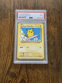 2016 Pokemon XY Evolutions Surfing Pikachu 111/108 - Secret Rare PSA 9 Mint #111 - Image 1