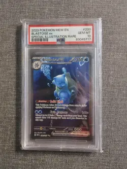 PSA 10 Blastoise ex 200/165 Special Illustration Rare S&V 151 Pokemon GEM MINT - Image 1