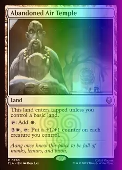 MTG Abandoned Air Temple (263/447) Avatar The Last Airbender LP FOIL - Image 1