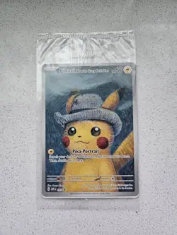 Pokemon x Van Gogh: Pikachu with Grey Felt Hat SVP 085 Promo Card Sealed - Image 1
