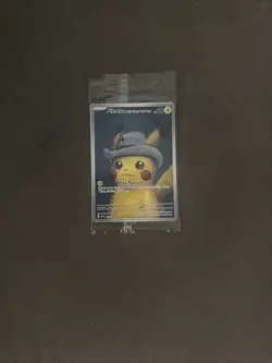 Pokemon x Van Gogh Museum Pikachu with Grey Felt Hat Promo Card SVP 085 Sealed - Image 3