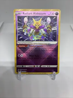 Pokemon TCG - Radiant Alakazam 59/195 - Silver Tempest - Near Mint NM! - Image 1