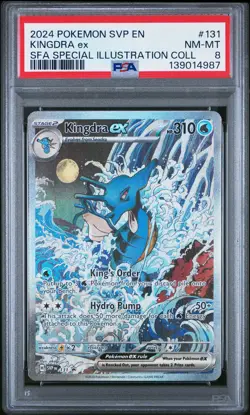 2024 POKEMON SHROUDED FABLE SPECIAL ILLUSTRATION COLLECTION KINGDRA EX PSA 8 - Image 1