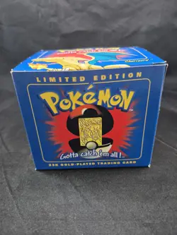 1999 Pokemon Burger King Promo - 23k Gold Card - Charizard (Blue Box) - Image 1