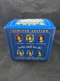 1999 Pokemon Burger King Promo - 23k Gold Card - Mewtwo (Blue Box) - Image 4
