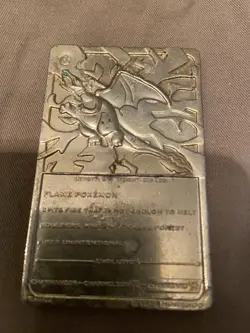 23K Gold Plated CHARIZARD Trading Card 1999 Burger King Pokemon - Image 2
