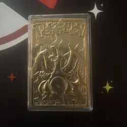 23K Gold Plated CHARIZARD Trading Card 1999 Burger King Pokemon With COA - Image 4