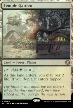 Temple Garden | 268 | MTG | Lorwyn Eclipsed | Foil | 50% Off 2nd Item - Image 1