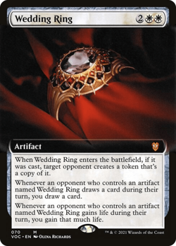 Wedding Ring - VOC - 70 - Extended Art - NM - MTG - Image 1