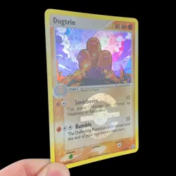 Dugtrio 22/112 EX FireRed LeafGreen RARE REVERSE HOLO Pokemon Card 2004 LP-NM - Image 2
