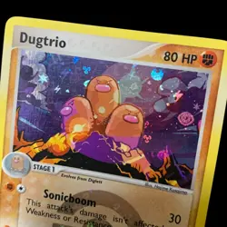 Dugtrio 22/112 EX FireRed LeafGreen RARE REVERSE HOLO Pokemon Card 2004 LP-NM - Image 4