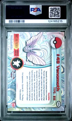 2000 TOPPS CHROME POKEMON T.V. #49 VENOMOTH PSA 10 - Image 2