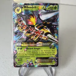 MEGA M BEEDRILL EX Promo XY158 Pokemon TCG 2016 XY Black Star Promo Mega Holo - Image 1