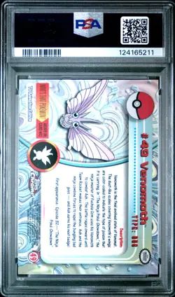 2000 TOPPS CHROME POKEMON T.V. #49 VENOMOTH PSA 10 - Image 2