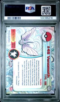 2000 TOPPS CHROME POKEMON T.V. #49 VENOMOTH PSA 10 - Image 2