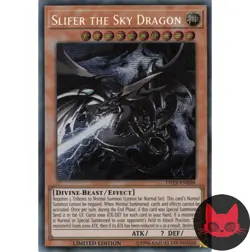 Yugioh Slifer the Sky Dragon TN19-EN008 Secret Rare Limited Edition NM - Image 1