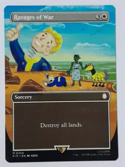 Ravages of War (Borderless #354) - NM Near Mint - PIP Fallout #0354 - MTG Magic - Image 1