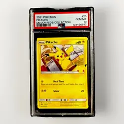 2021 Pokemon McDonald's Collection #25 PIKACHU PSA 10 GEM MINT - Image 1
