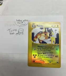 Pokemon TCG Raichu Expedition Base Set Reverse Holo Holo Card 25/165 NM/LP - Image 1