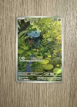 Bulbasaur 166/165 151 Scarlet And Violet Illustration Pokemon Card Near Mint - Image 1