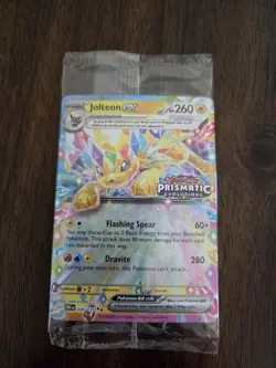 Pokemon Prismatic Evolutions Jolteon ex 030/131 Surprise Box Stamped Sealed - Image 1