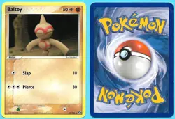 Lot of (15) different 2005 Pokemon cards, EX Emerald, Baltoy, Feebas, +12, EX-NM - Image 1