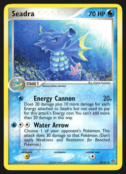 Seadra 39/97 EX Dragon Pokemon Card LP - Image 1