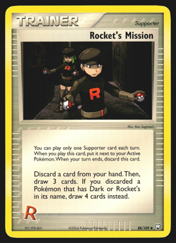 Rocket's Mission 88/109 EX Team Rocket Returns Pokemon Card NM - Image 1