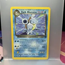 Pokemon TCG Dark Blastoise Non-Holo Rare 20/82 Team Rocket LP/NM Vintage Pokemon - Image 1