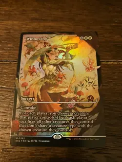 Winnowing MTG Lorwyn Eclipsed #M 0382 Mythic Rare Foil Showcase Borderless - Image 1