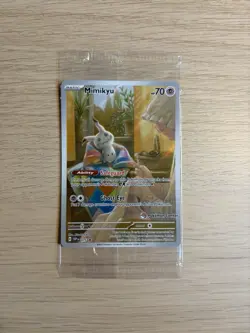 Mimikyu Pokemon Center Stamp SVP 075 Paldean Fates ETB Promo Brand New & Sealed - Image 1