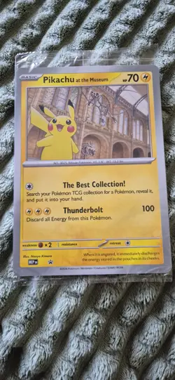 Pokemon Pikachu At The Museum Promo Card - Image 1