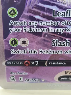 Pokemon Celebi V 245/264 Ultra Rare Full Art Holo Fusion Strike TCG Card - Image 2