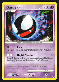 Gastly 36/99 Platinum Arceus Pokemon Card LP - Image 1