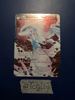 Reshiram RC22/RC25 Full Art Holo Legendary Treasures Pokemon TCG MP-HP - Image 1