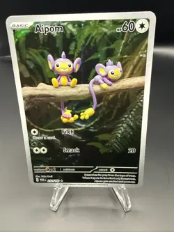 Aipom 211/182 Paradox Rift Illustration Rare Pokemon TCG Card NM Condition - Image 2