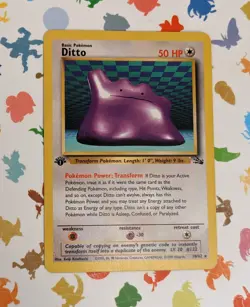 Pokemon TCG Ditto 18/62 Fossil *1st Edition* English WOTC Non Holo 1999 - Image 1