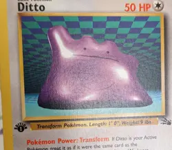 Pokemon TCG Ditto 18/62 Fossil *1st Edition* English WOTC Non Holo 1999 - Image 4
