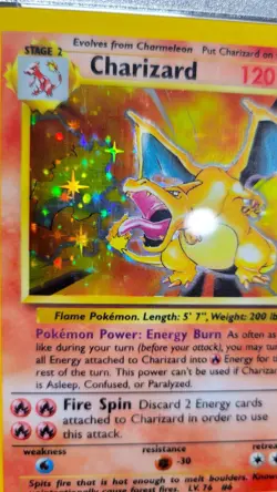 PSA 9 MINT 1999 CHARIZARD POKEMON GAME HOLO UNLIMITED BASE SET #4 G3727 - Image 3
