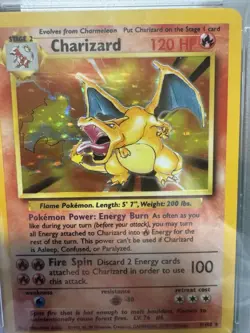 1999 Pokemon Game # 4 Charizard Holo PSA 9 - Image 2