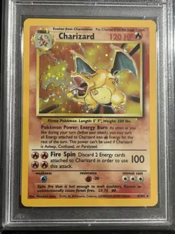 1999 POKEMON GAME #4 CHARIZARD-HOLO PSA 9 - Image 2