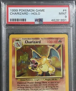 1999 POKEMON GAME #4 CHARIZARD-HOLO PSA 9 - Image 3