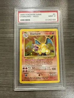 Charizard 1999 Pokemon Game Holo Charizard #4 PSA Mint 9 - Image 1