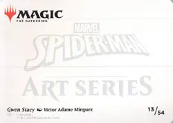 Gwen Stacy Art Card (/54) S Art Series: Marvel's Spider-Man 13 NM Normal - Image 2