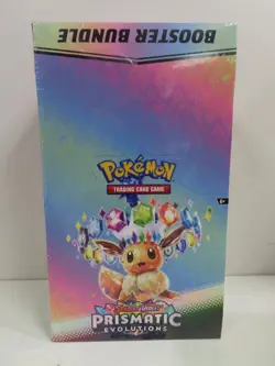 2025 Pokemon Prismatic Evolutions Factory Sealed Booster Bundle Display Box (d) - Image 1