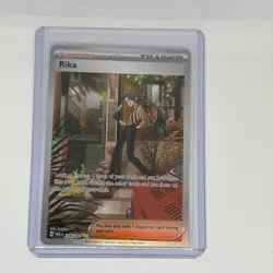 Pokemon TCG Rika 258 Paradox Rift Trainer Special Illustration Card 258/182 NM - Image 1